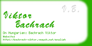 viktor bachrach business card